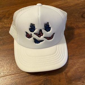White Butterfly Baseball Cap MBM Gallery